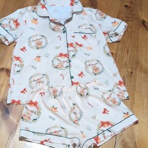 Festive Kids Pajamas with Holiday Print